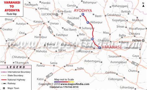 ayodhya to varanasi distance by road